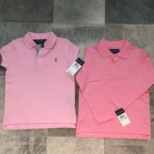 NWT Ralph Lauren polo shirts 4T pink
